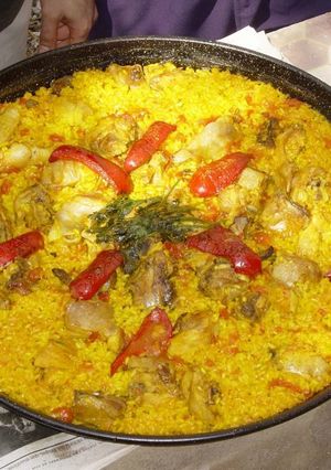 Una foto de Paella tradicional