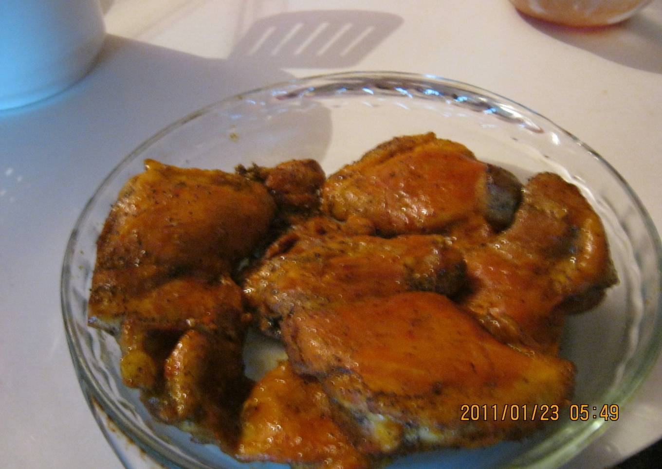 Caderas de pollo en salsa