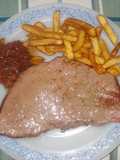 Ternera con patatas y chutney de tomate