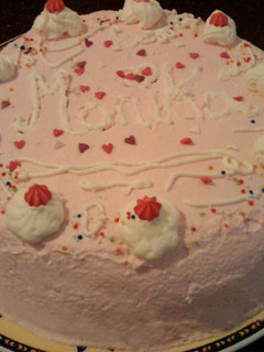 Una foto de Tarta rosa