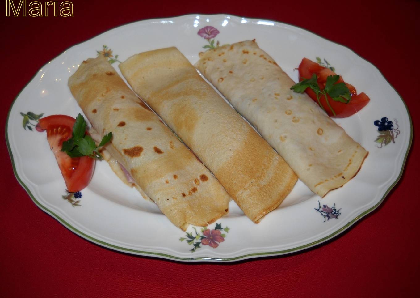 Crepes de chutney de tomate