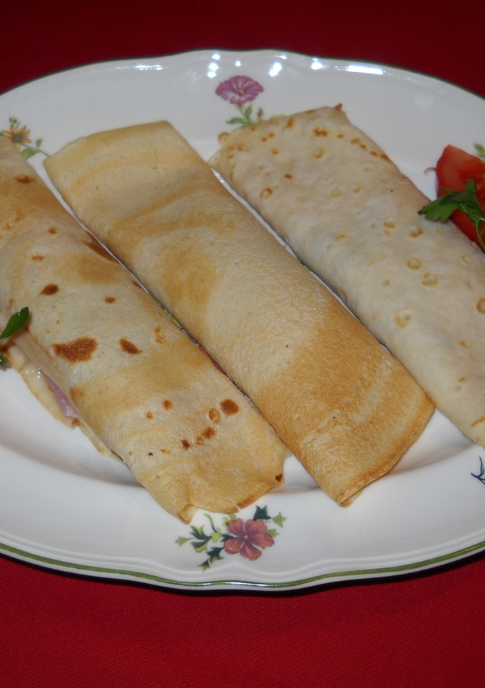 Una foto de Crepes de chutney de tomate