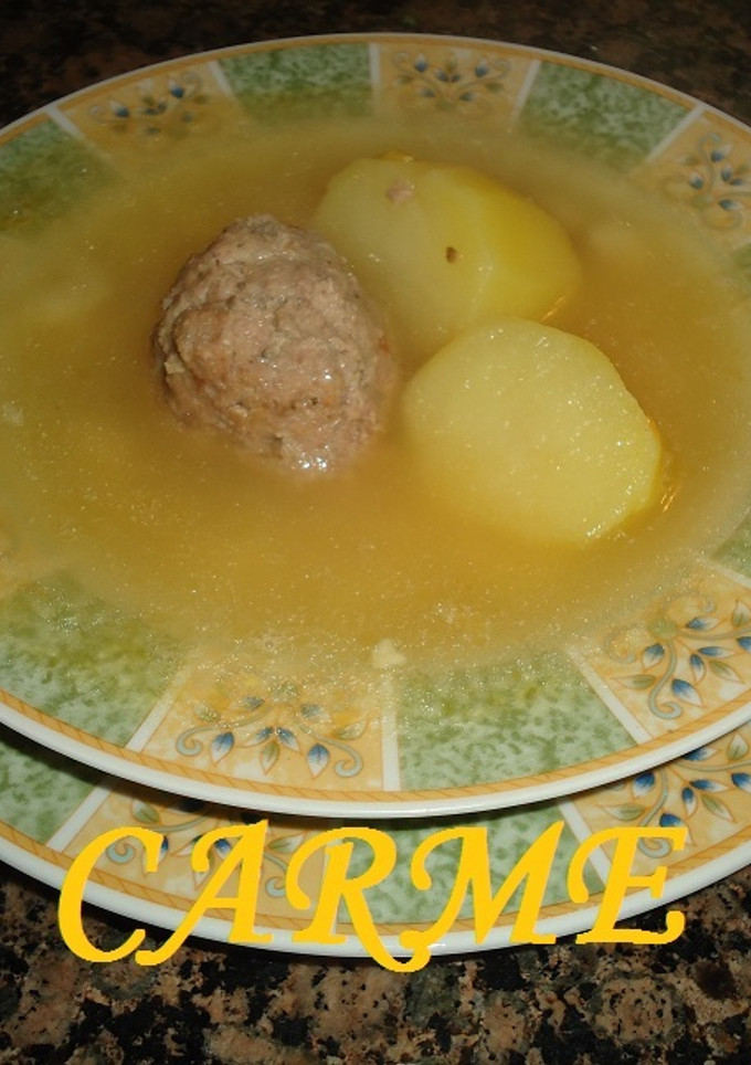 Una foto de Caldo familiar