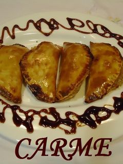 Una foto de Empanadillas de cabello de ángel y arándanos