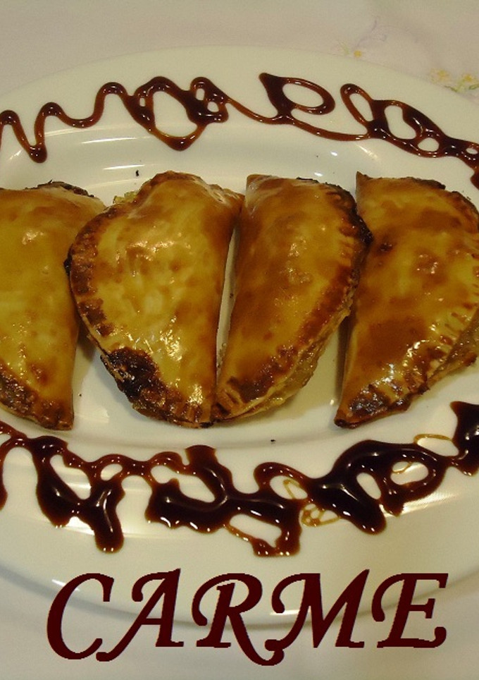 Una foto de Empanadillas de cabello de ángel y arándanos