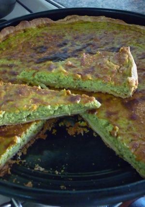Una foto de Tarta de zapallitos souffle