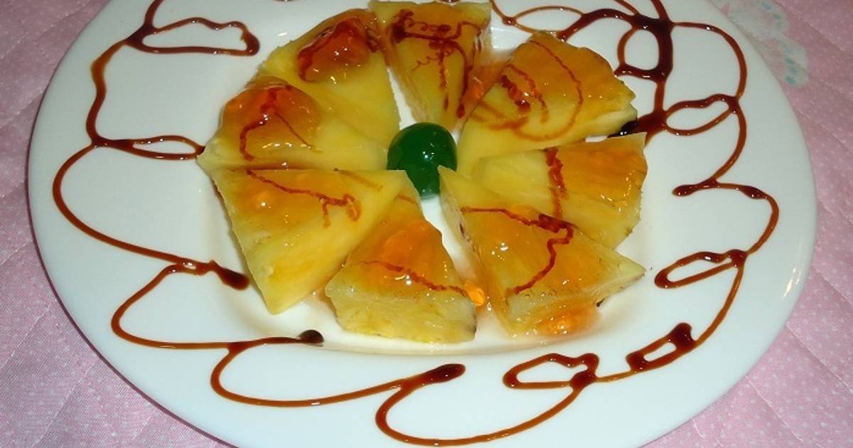 Piña natural con jalea de lima de (Gastrobotánica) Receta de carme ...