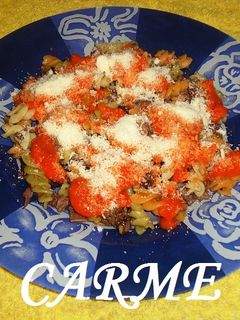 Una foto de Espirales tricolor con mucho queso para Nil