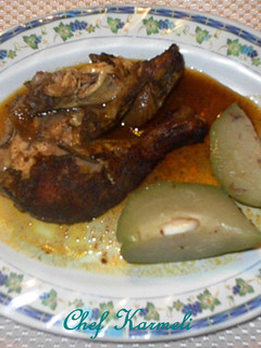Una foto de Gallina especiada a las buenas hierbas