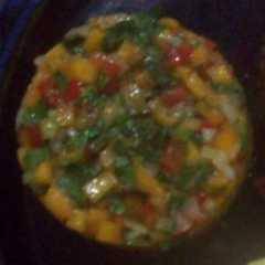 A picture of Ensalada de durazno con chile.