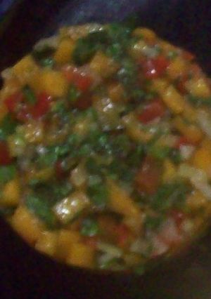 Una foto de Ensalada de durazno con chile