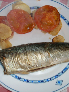 Una foto de Xarda (caballa) al horno