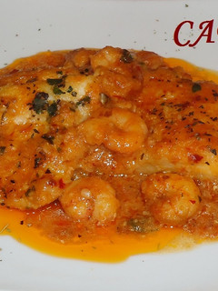 Una foto de Bacalao con gambas
