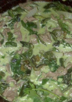 Una foto de Fajitas de res poblanas con crema