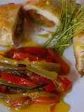 Rollos de pechugas de pollo