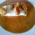 Merluza en salsa de cebolla con mejillones en tempura