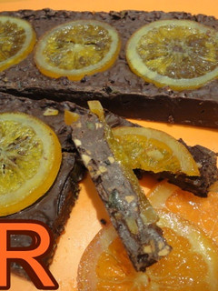 Una foto de Turrón de chocolate y naranja