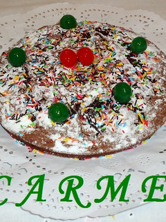 Una foto de Tarta brownie San Valentín