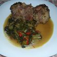 Rabo vacuno con vegetales