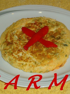 Una foto de Tortilla de brócoli, pavo y chorizo