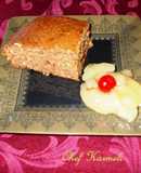 Cake integral orgánico de zanahoria y almendras con frutas