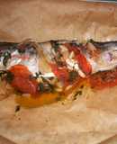 Estornino en papillote (microondas)