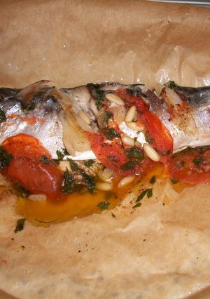 Una foto de Estornino en papillote (microondas)