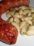 Butifarra con alubias blancas