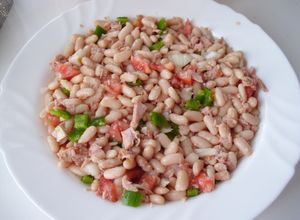Una foto de Ensalada de verano con fabas
