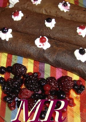 Una foto de Crêpes de chocolate puro