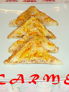 Foto principal de Canapés de queso y mermelada amarga