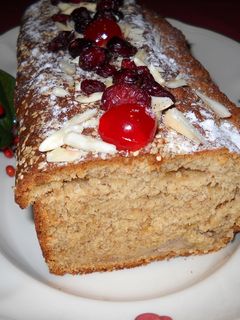 Una foto de Cake de plátano y melón