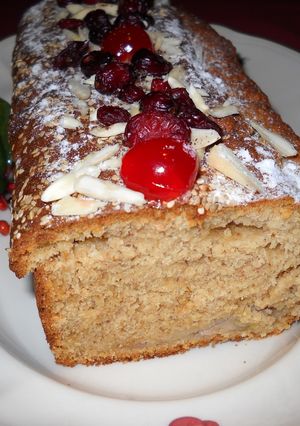 Una foto de Cake de plátano y melón
