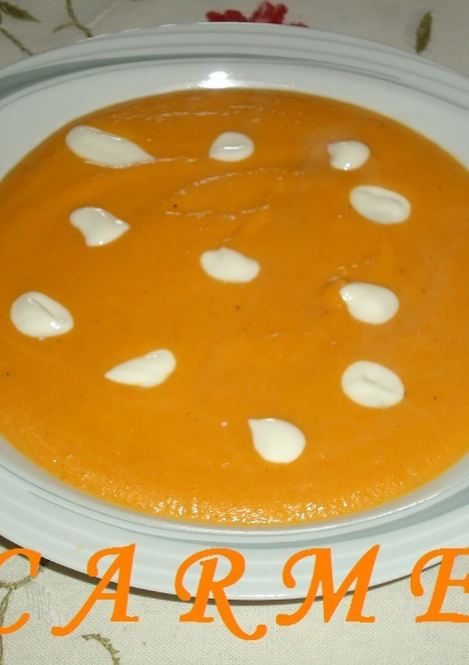 Una foto de Crema de zanahoria