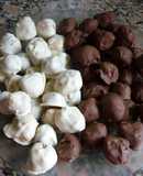 Bombones caseros para rellenar los muffins de chocolate