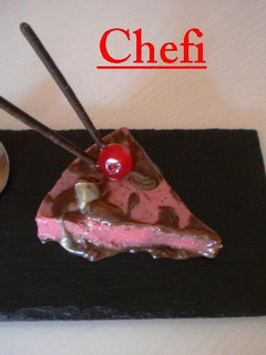 Una foto de Tarta de fresas con chocolate