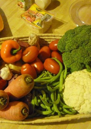 Una foto de Souflé de vegetales