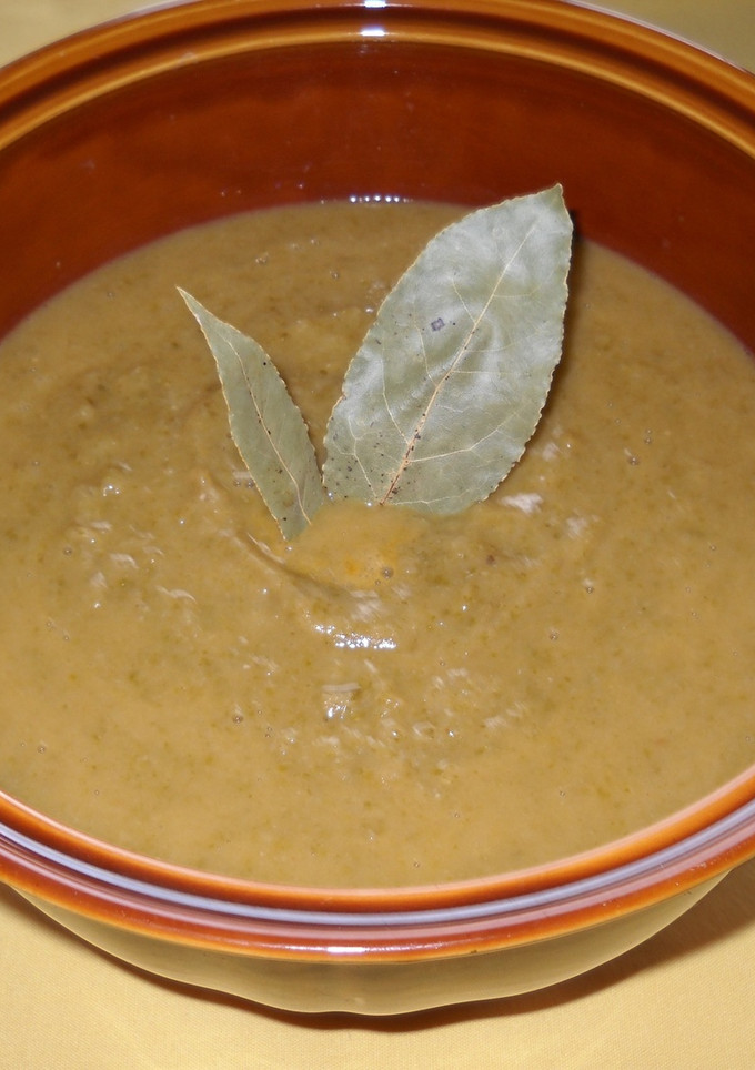 Una foto de Crema de judias blancas con acelgas