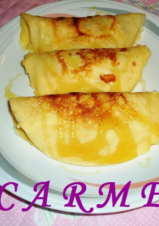 Una foto de Crêpes con queso brie y jamón serrano