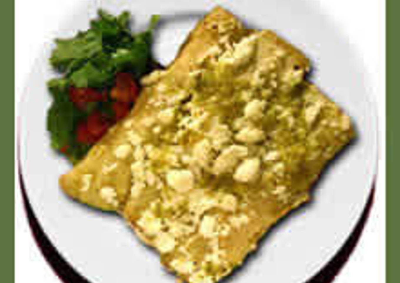 Enchiladas verdes con tomatillo