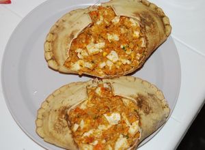 Una foto de Buey de mar relleno