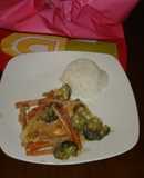 Pechugas de pollo con verduras