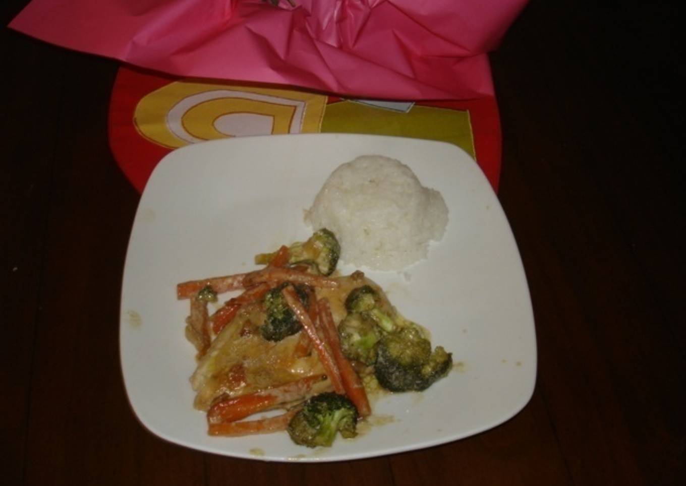 Pechugas de pollo con verduras<br />