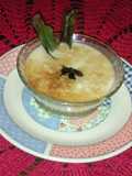 Arroz con leche y crema