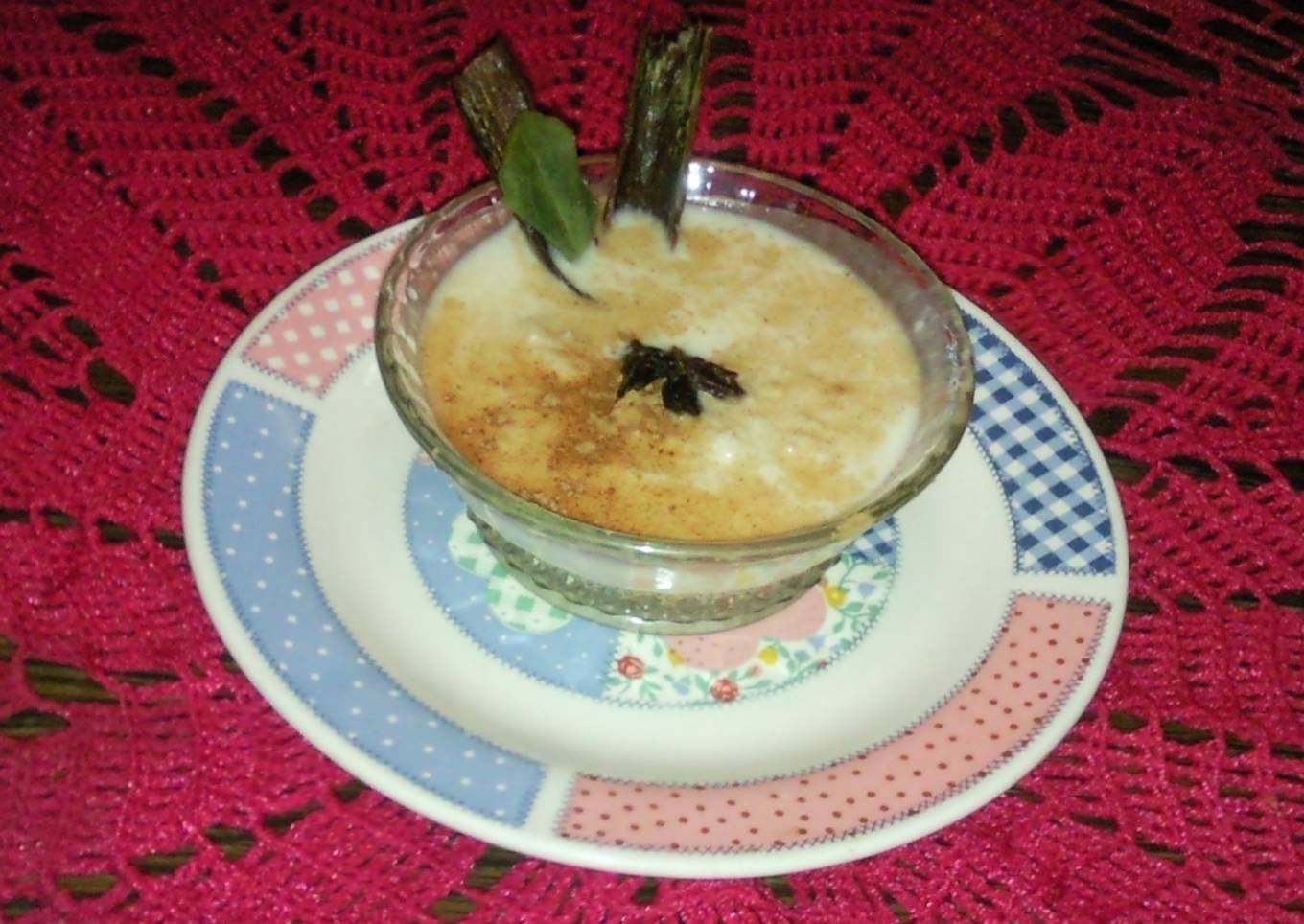 Arroz con leche y crema<br />