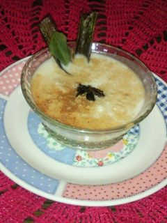 Una foto de Arroz con leche y crema