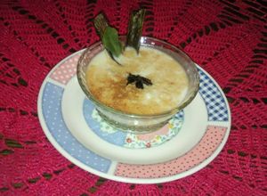 Una foto de Arroz con leche y crema