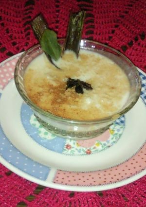 Una foto de Arroz con leche y crema