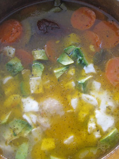 Una foto de Caldo tlalpeño original