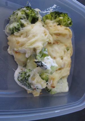Una foto de Brócoli con bechamel